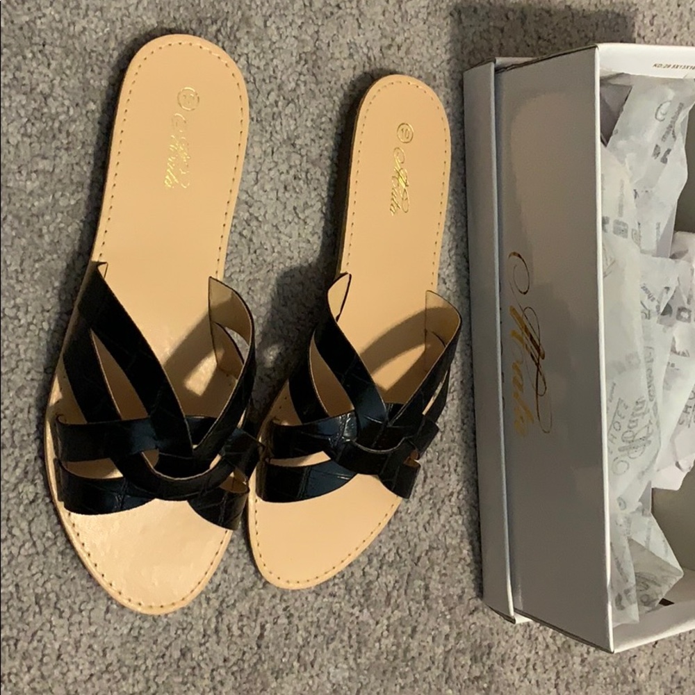 Black sandals